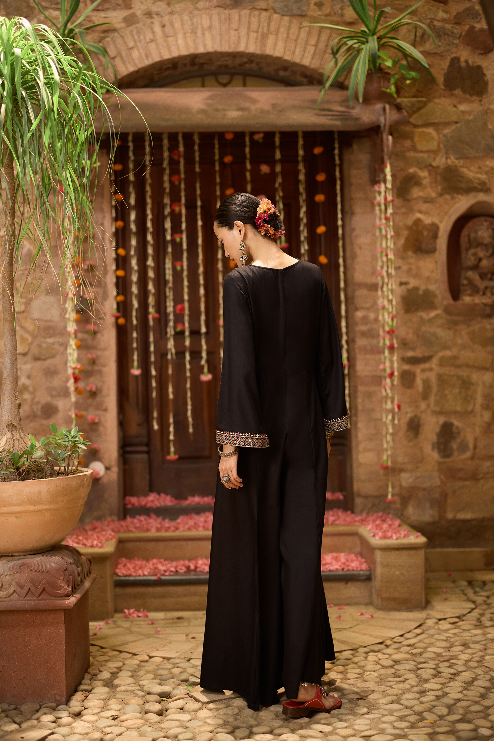 Bindu Black Jumpsuit, Black, image 4
